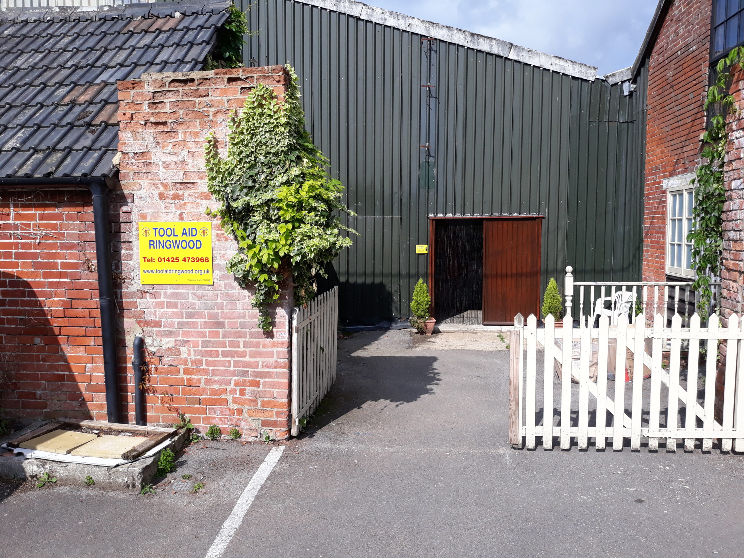 Entrance to our workshop